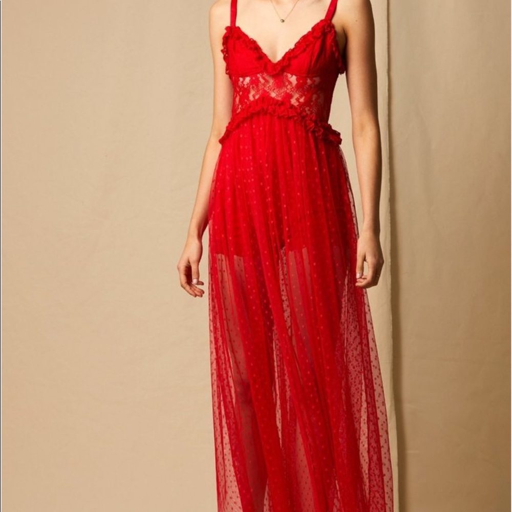 Red Lace dress